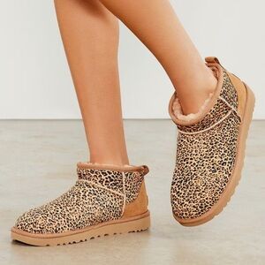 UGG Ultra Mini Cow Hair Speckle Boots